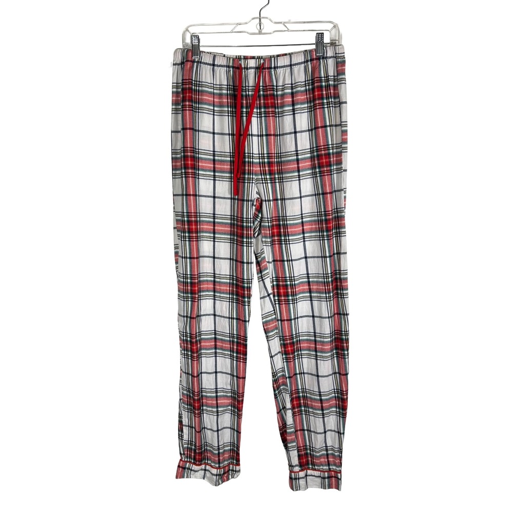 Wondershop‎ Target Mens Pajama Pants Medium Red White Plaid Cotton Sleepwear